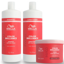 Wella Professionals Invigo Color Brilliance Shampoo and Conditioner 1L + 500ml Mask